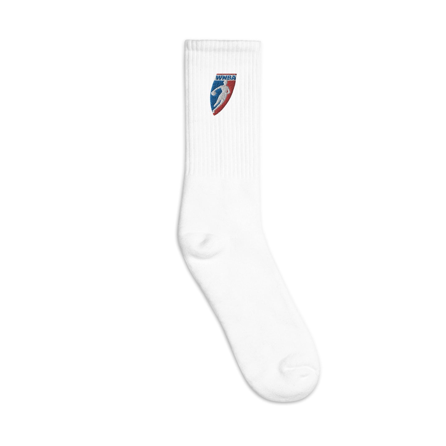 Retro WNBA Logo Embroidered Socks