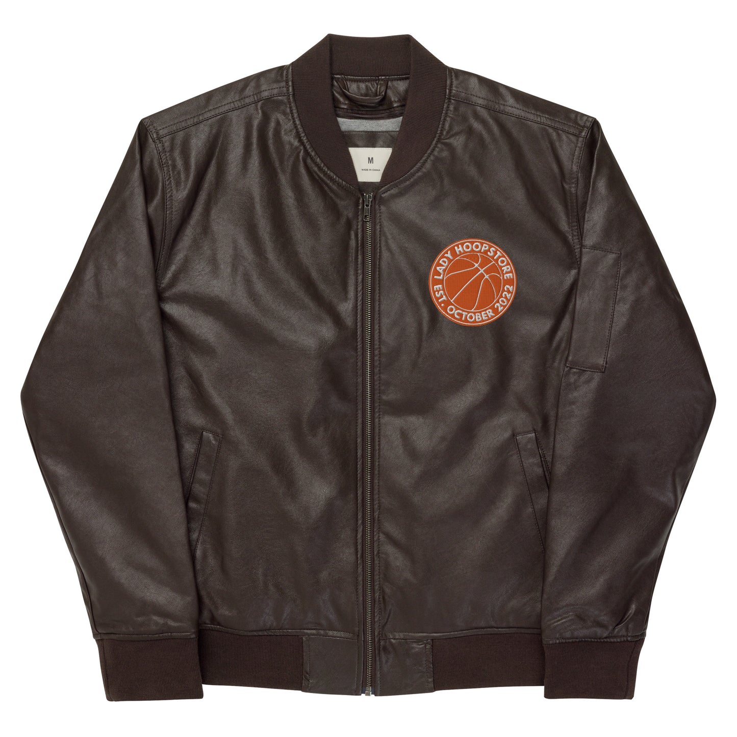 LHS Seal Leather Bomber Jacket