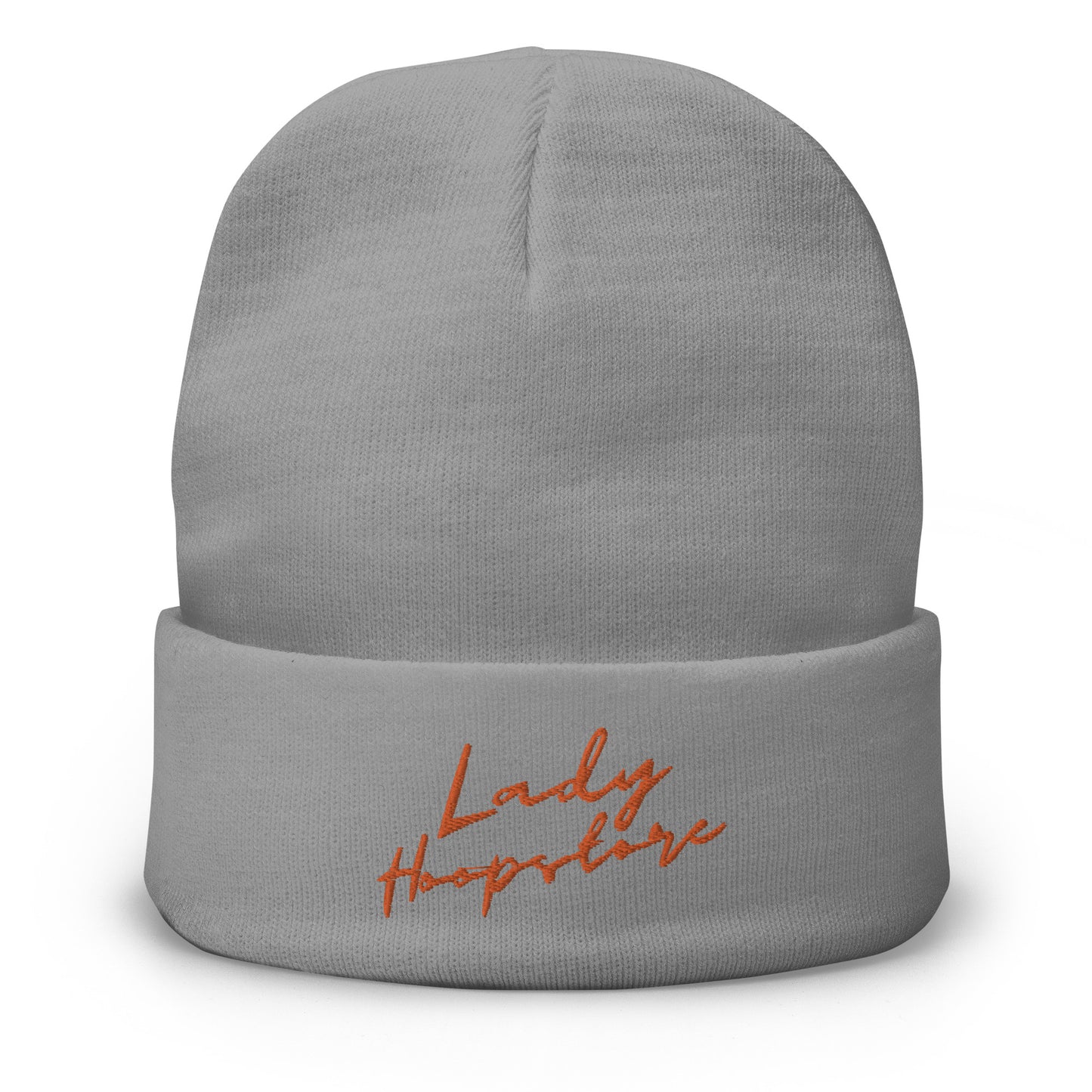 Lady Hoopstore Cursive Embroidered Beanie V1