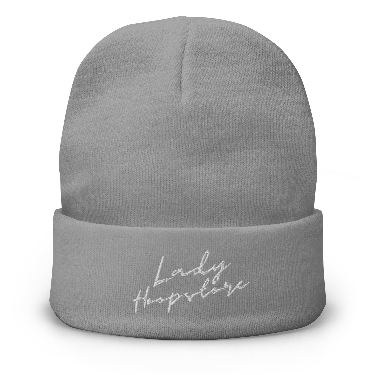 Lady Hoopstore Cursive Embroidered Beanie V3
