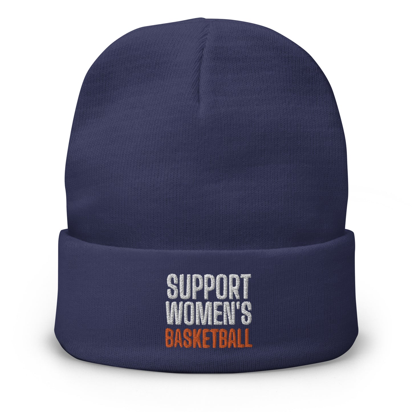 SUPPORT WOMEN'S BASKETBALL Embroidered Beanie V1