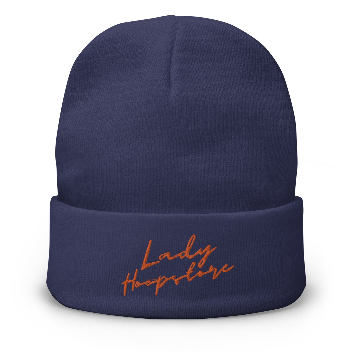 Lady Hoopstore Cursive Embroidered Beanie V1