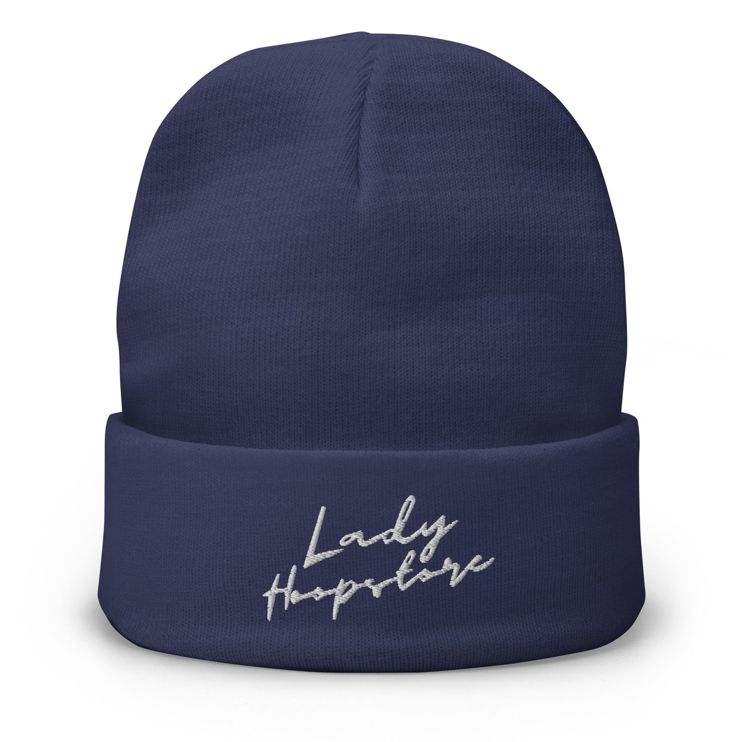 Lady Hoopstore Cursive Embroidered Beanie V3