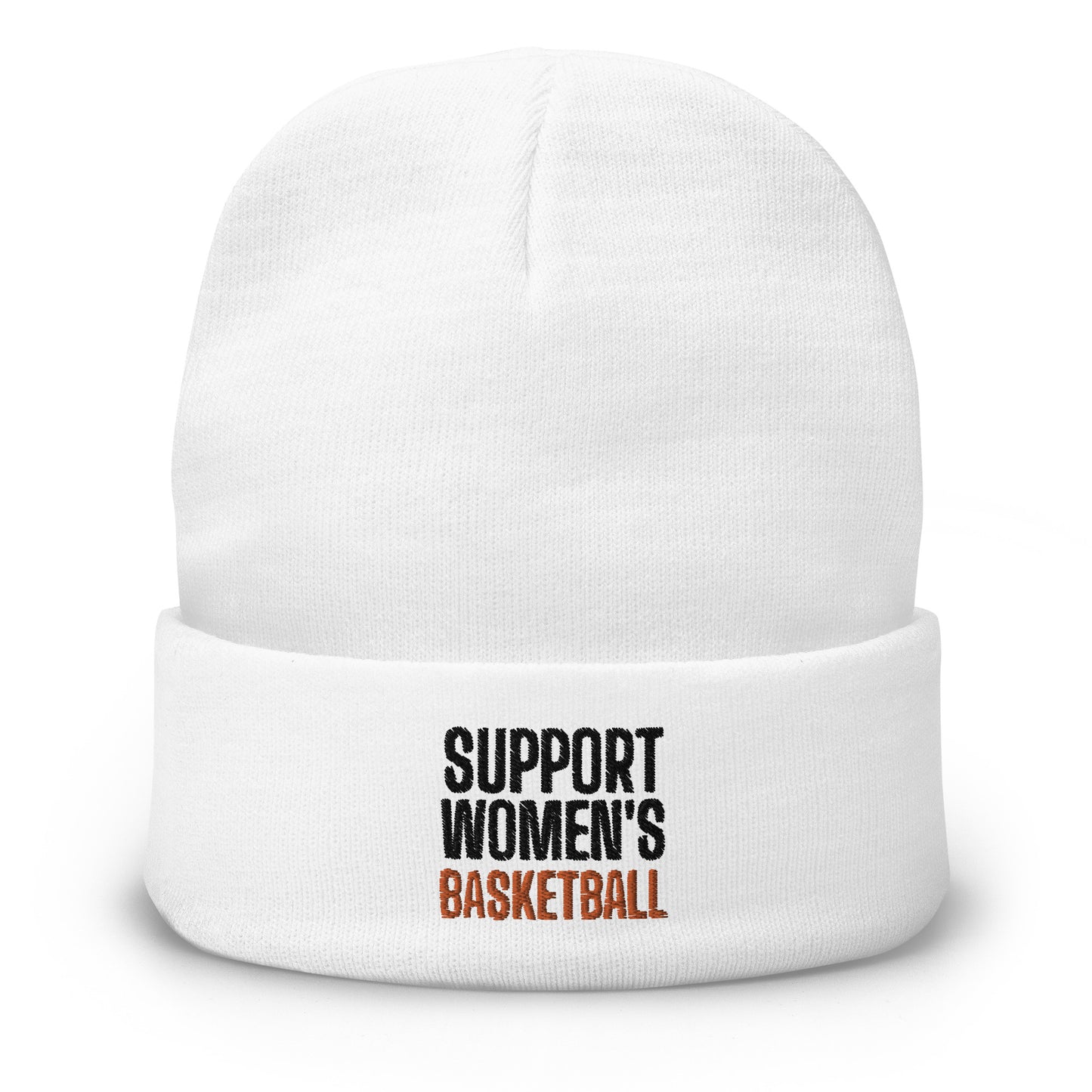 SUPPORT WOMEN'S BASKETBALL Embroidered Beanie V2