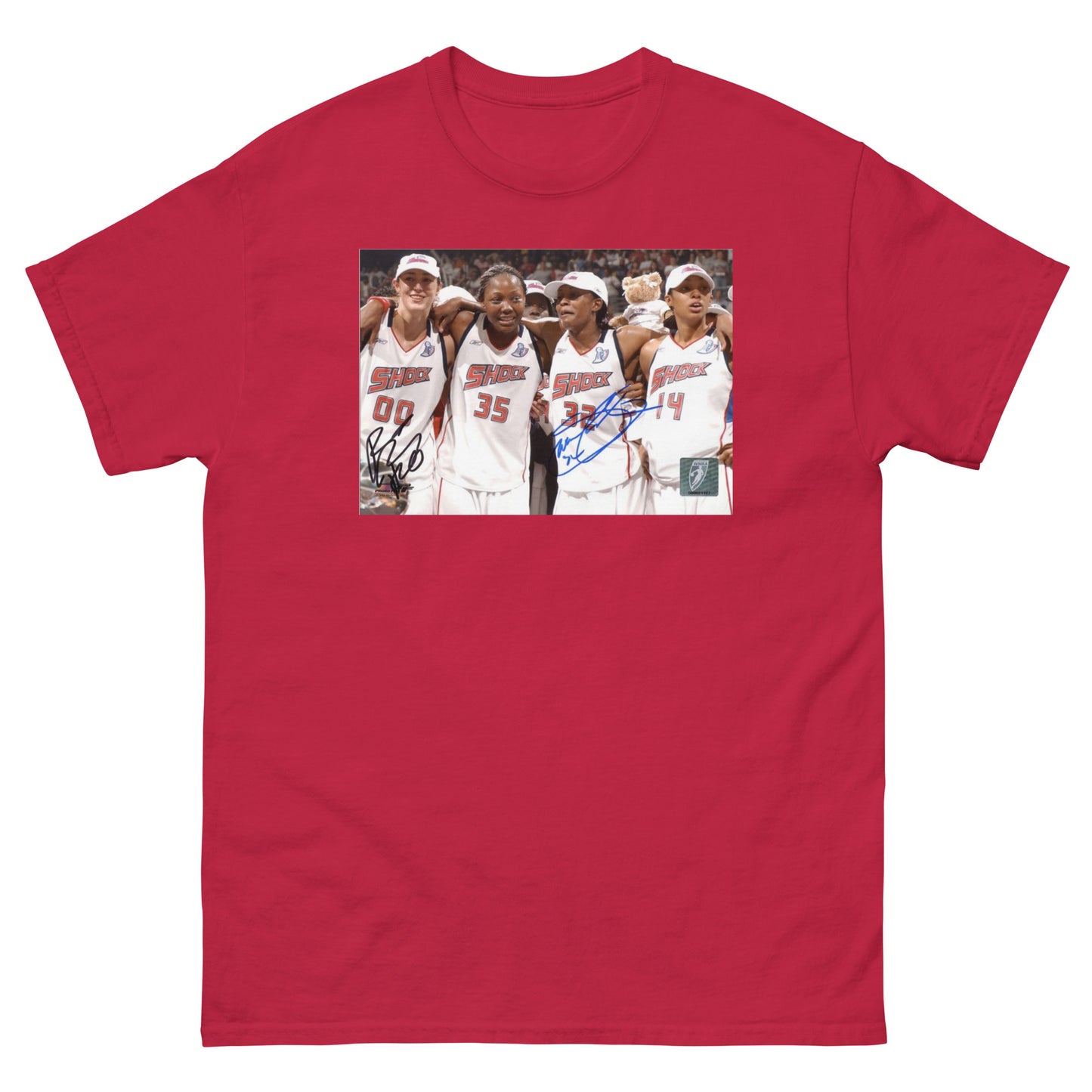 Retro Detroit Shock Autographed Championship Classic Tee
