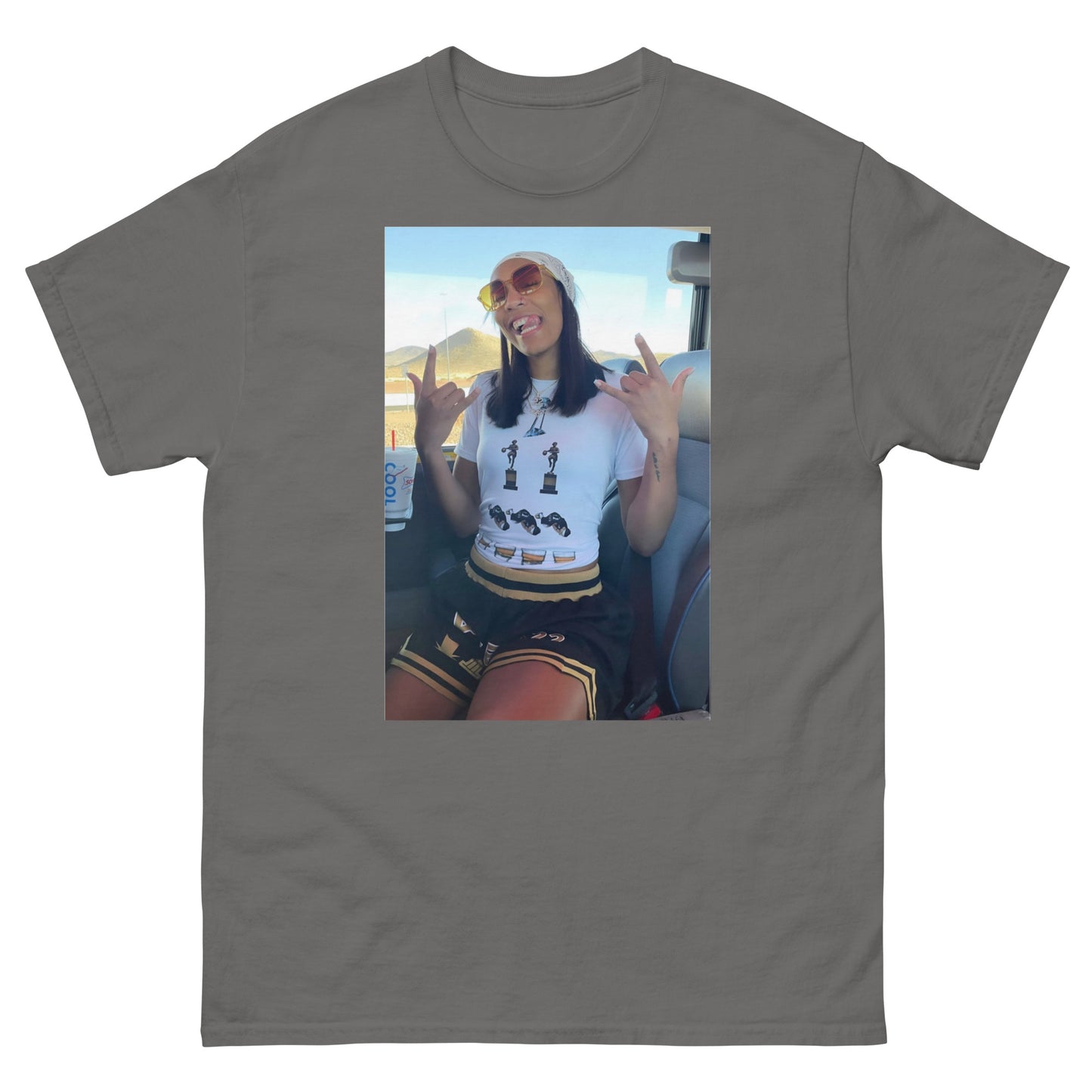 "4 Shots In" Aja Wilson Championship Celebration Classic Tee