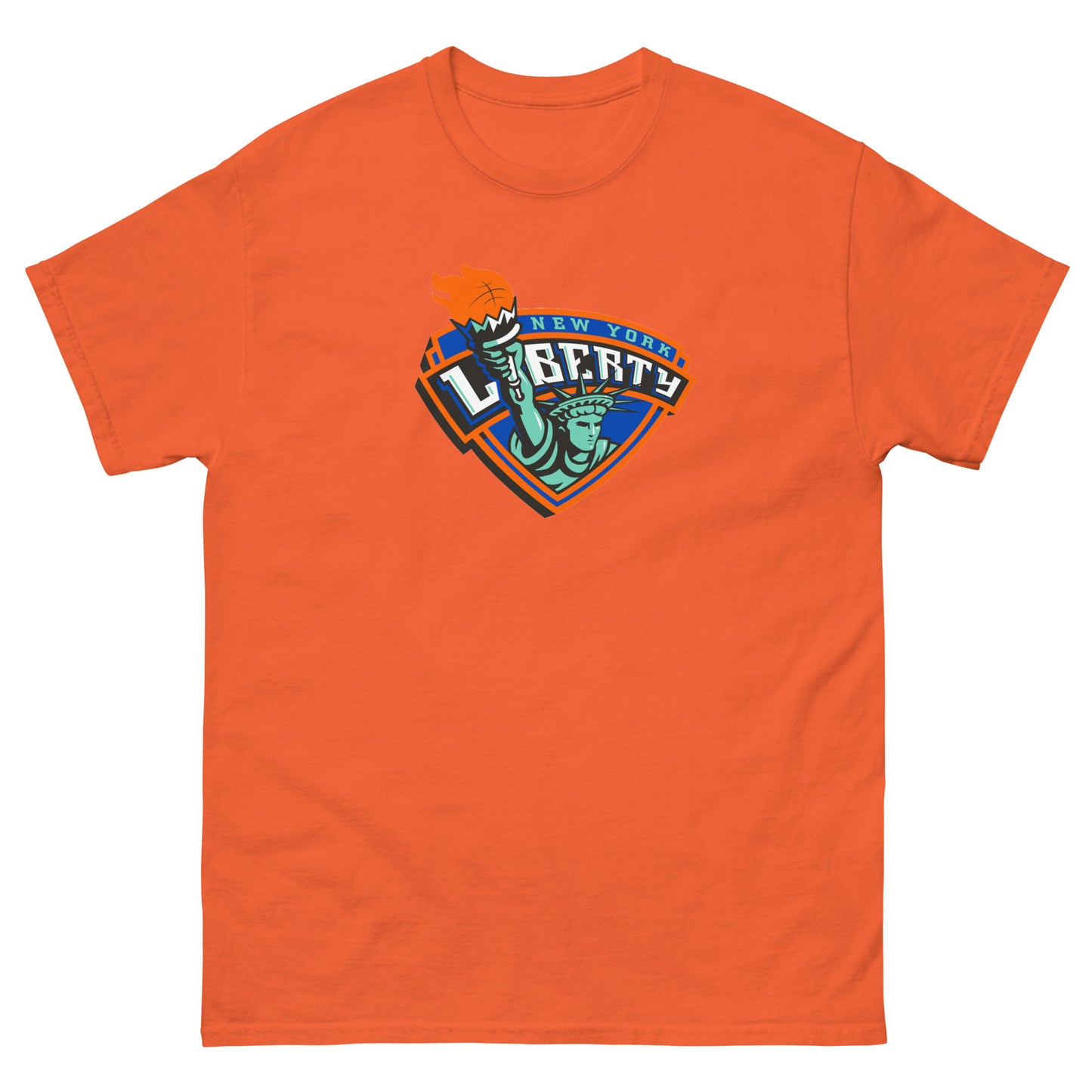 Retro New York Liberty Center Logo Classic Tee
