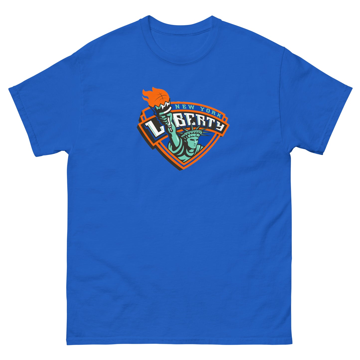 Retro New York Liberty Center Logo Classic Tee
