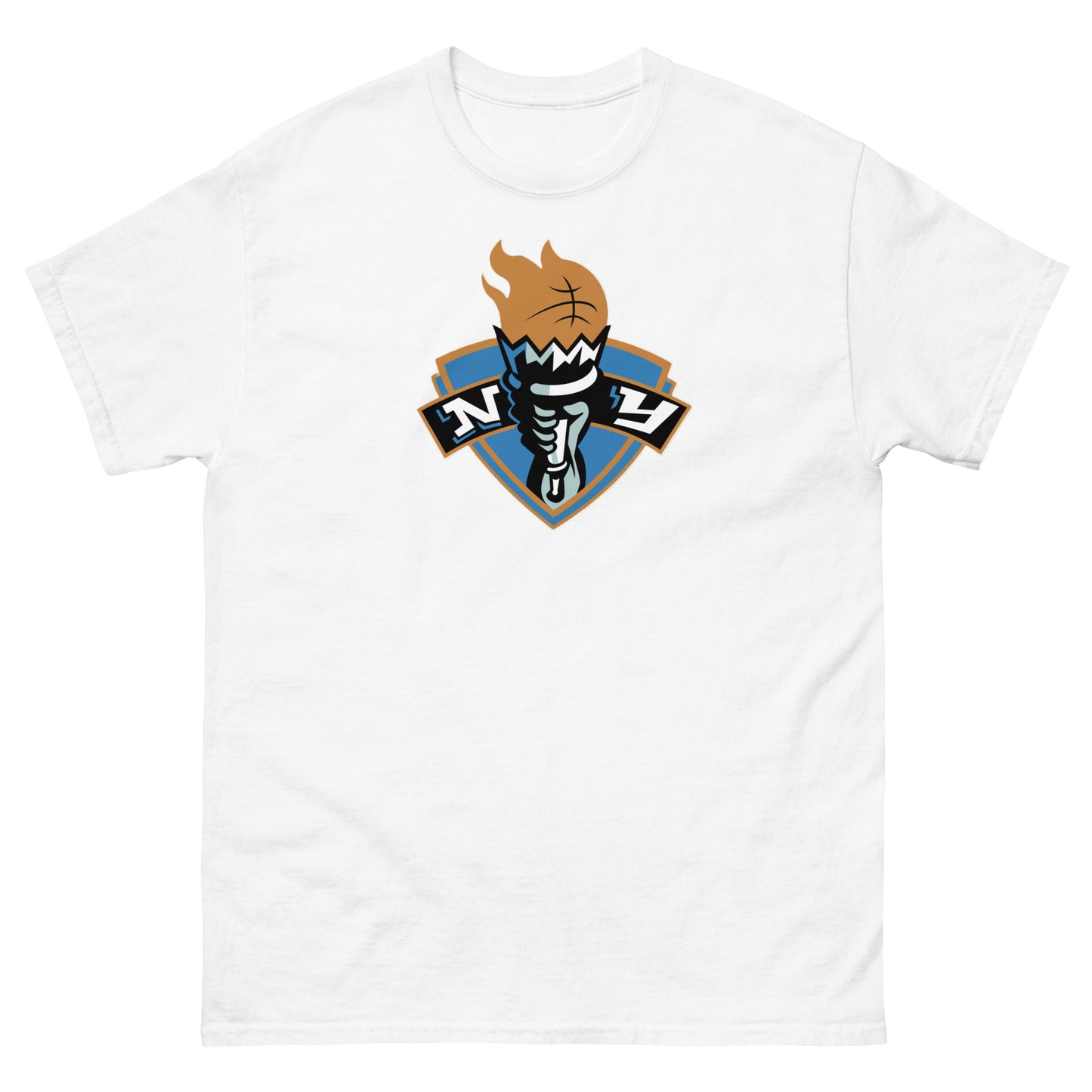 Retro New York Liberty Center Logo V2 Classic Tee