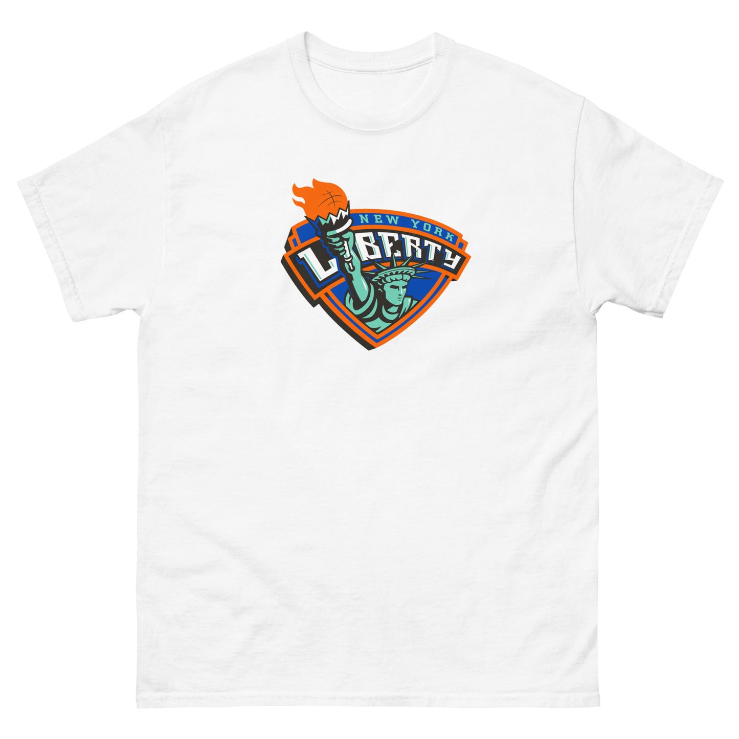 Retro New York Liberty Center Logo Classic Tee