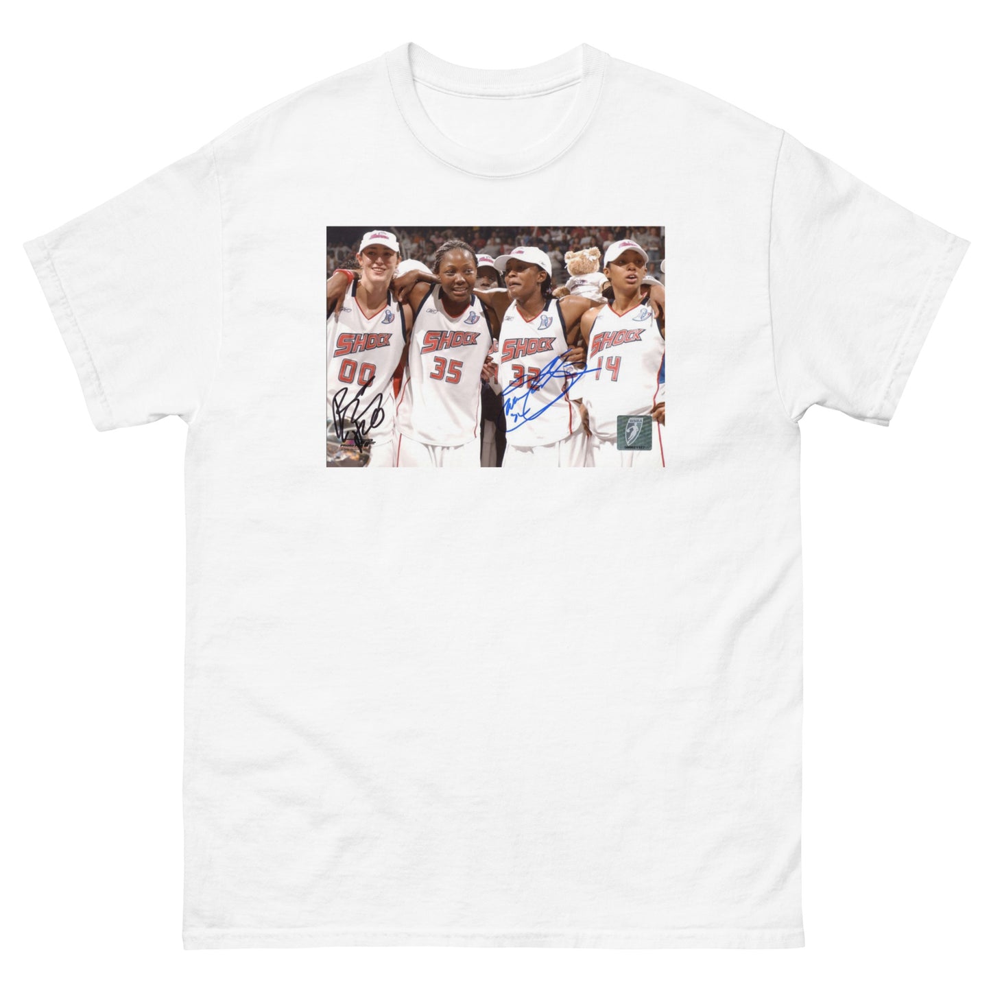 Retro Detroit Shock Autographed Championship Classic Tee