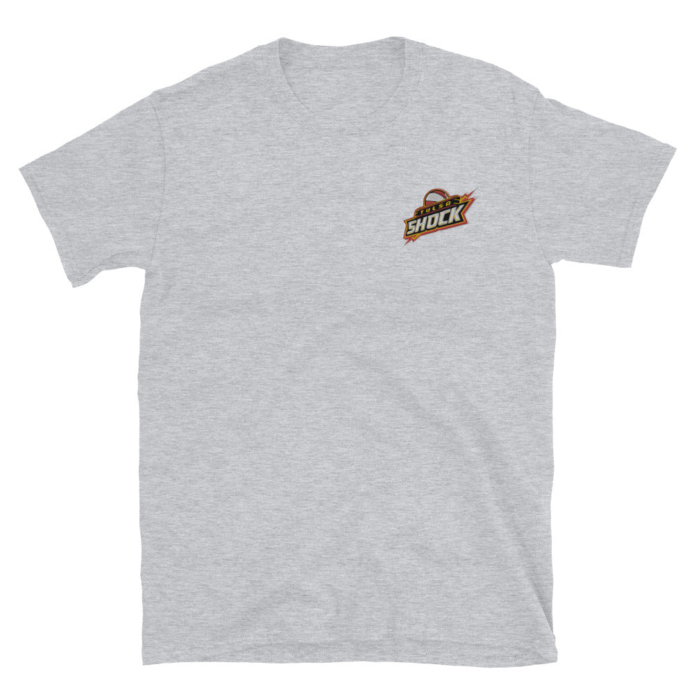 Retro Tulsa Shock Logo Softstyle Tee (Embroidered)