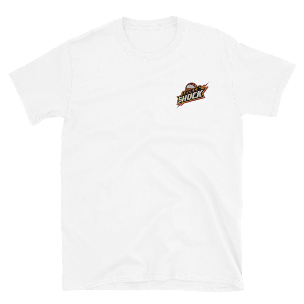 Retro Tulsa Shock Logo Softstyle Tee (Embroidered)