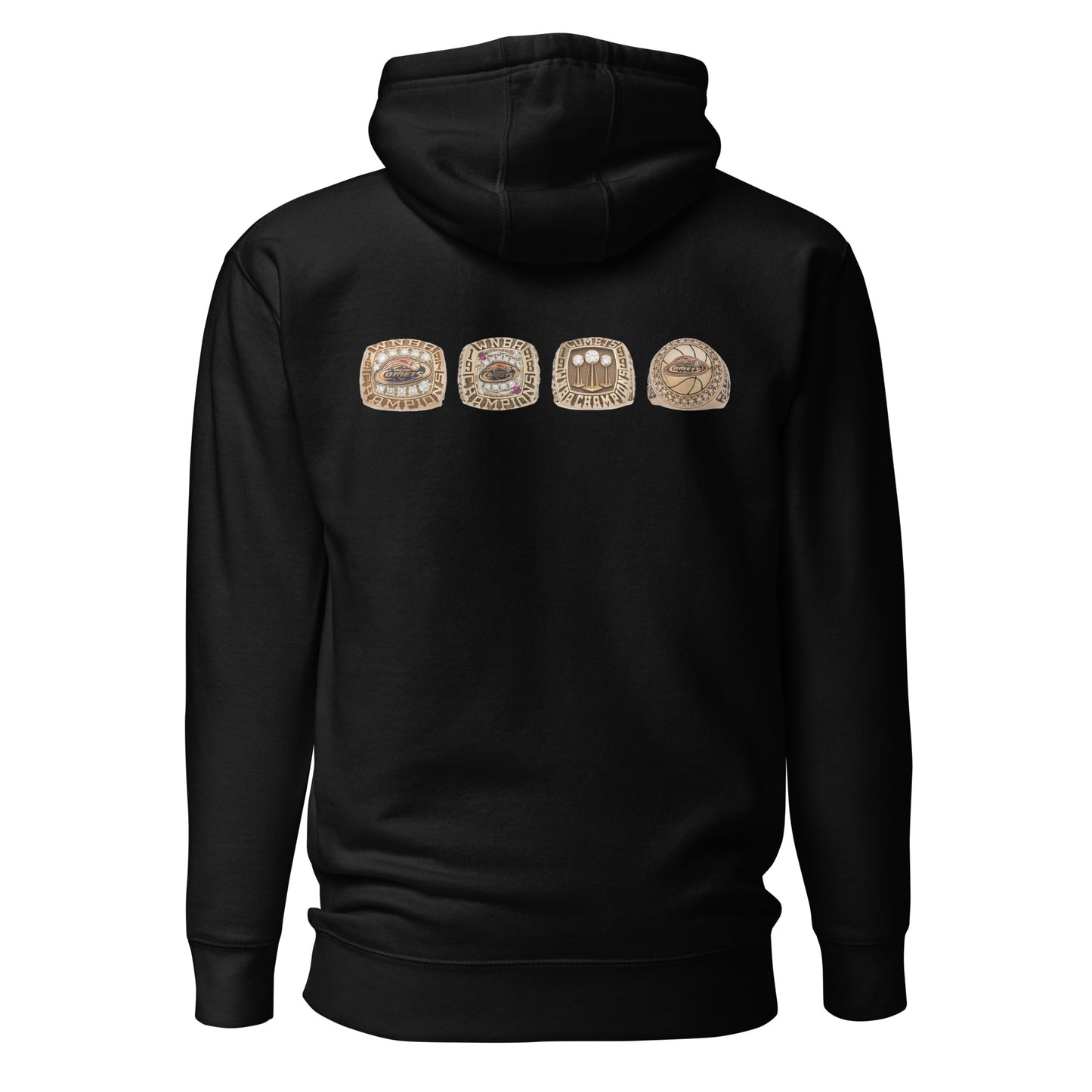 Retro Houston Comets 4x Championship Embroidered Hoodie