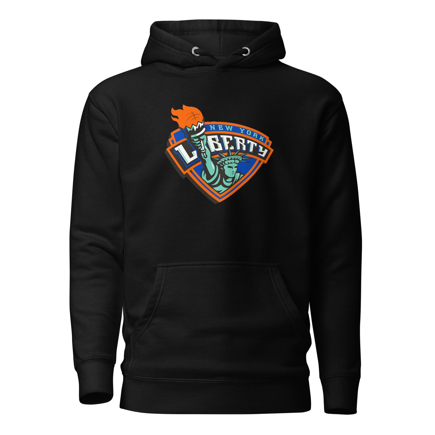Retro New York Liberty Print Hoodie