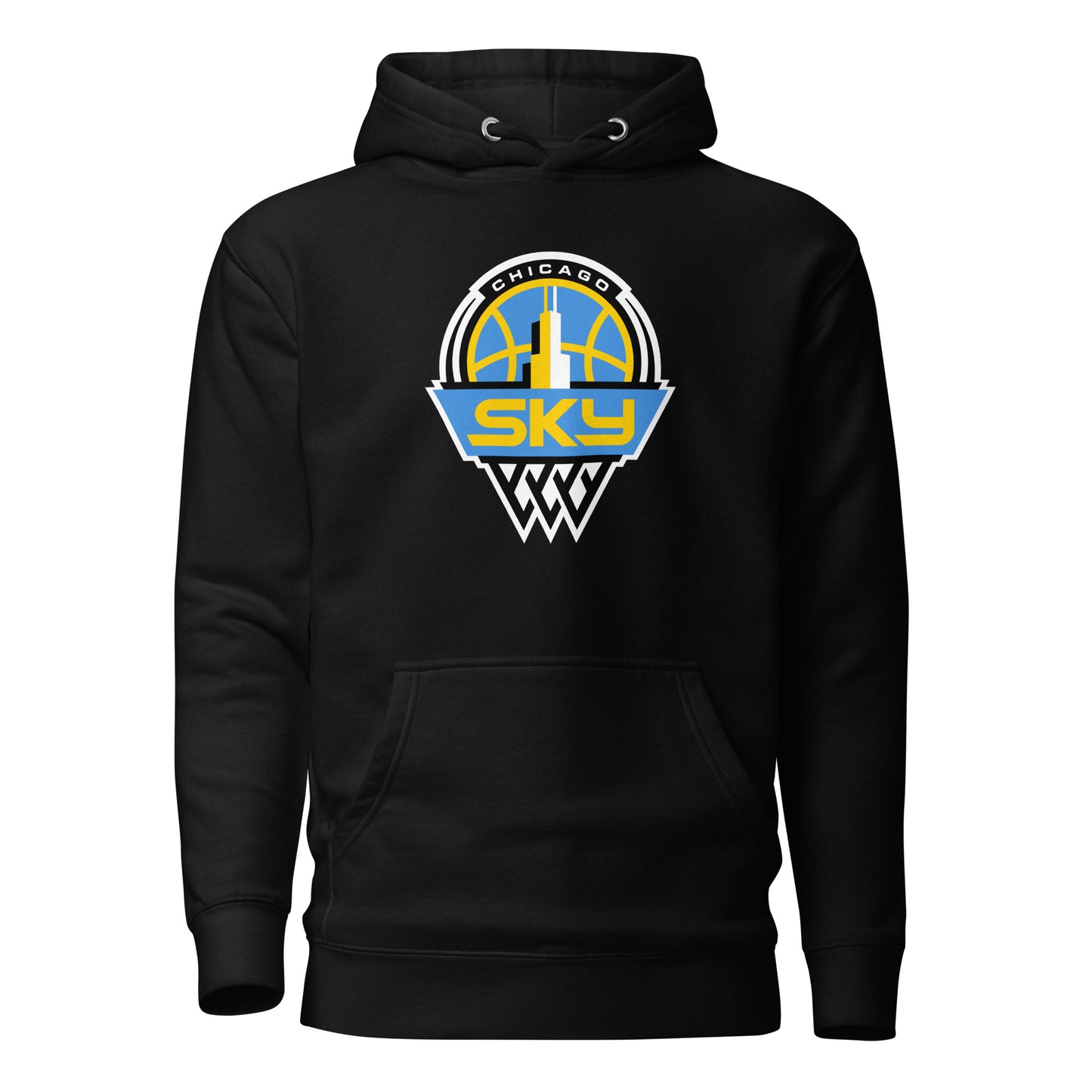 Retro Chicago Sky Print Hoodie V2
