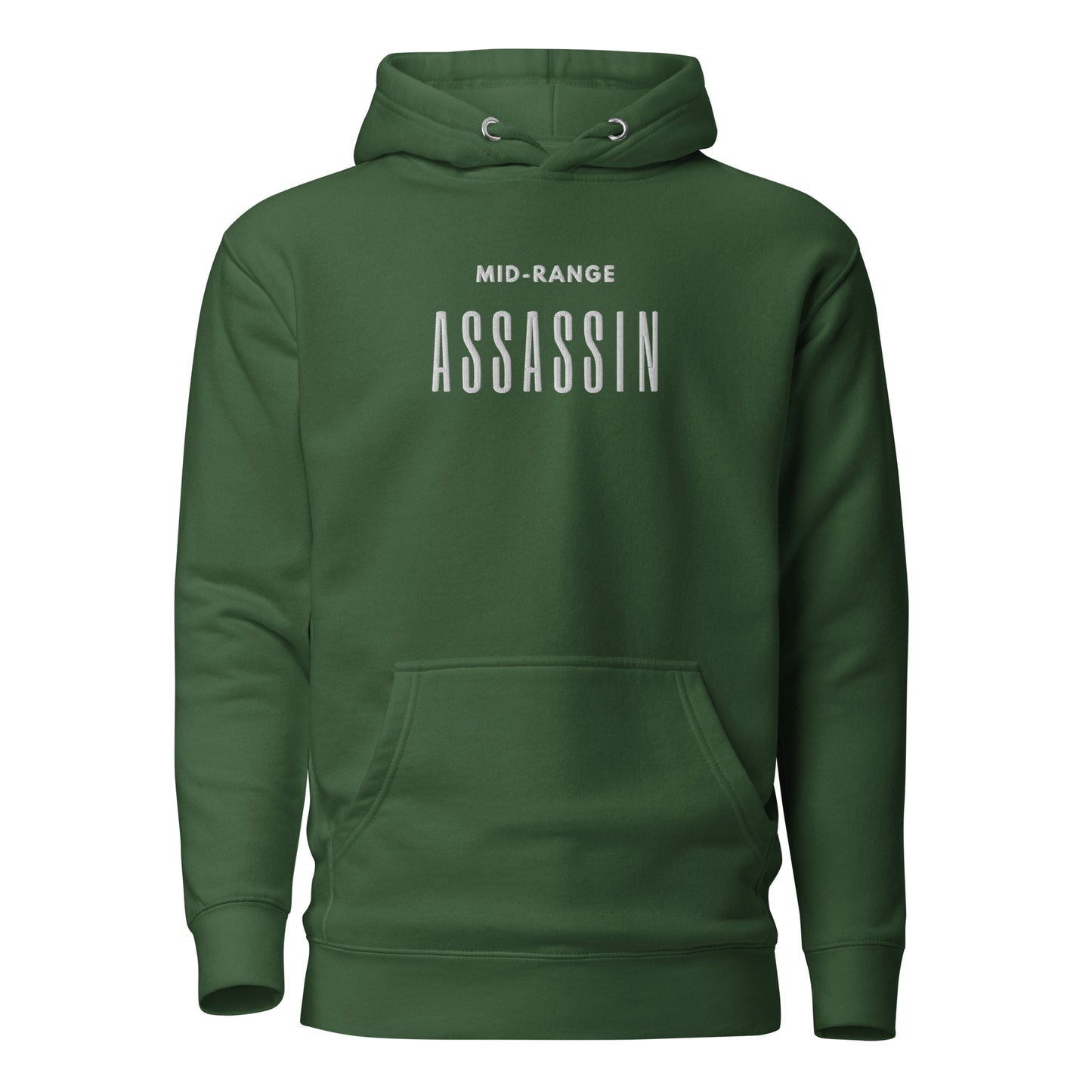 "Mid-Range Assassin" Embroidered Hoodie V2