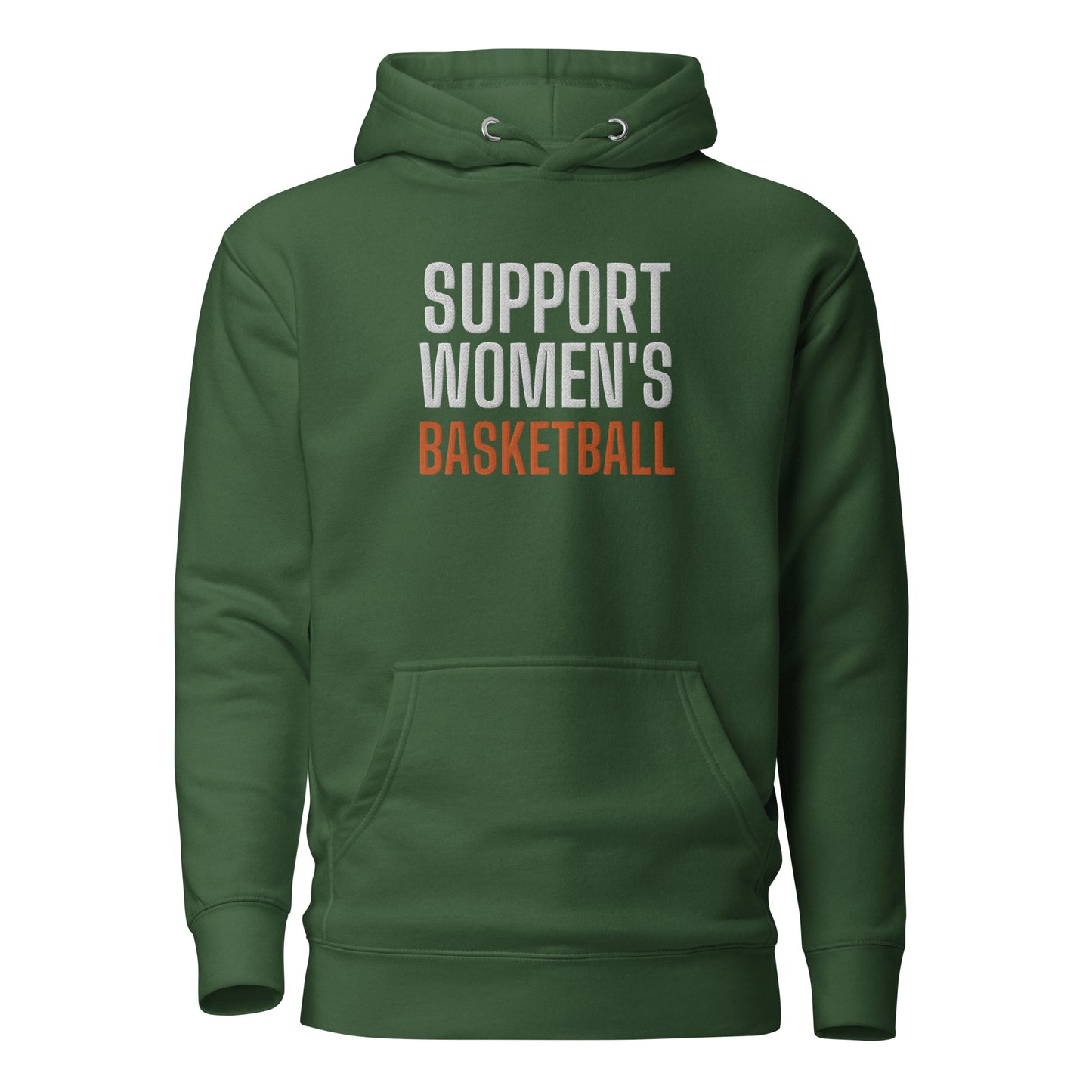 SUPPORT WOMEN'S BASKETBALL Embroidered Hoodie V2
