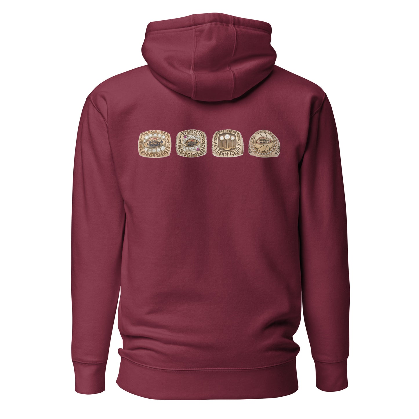 Retro Houston Comets 4x Championship Embroidered Hoodie
