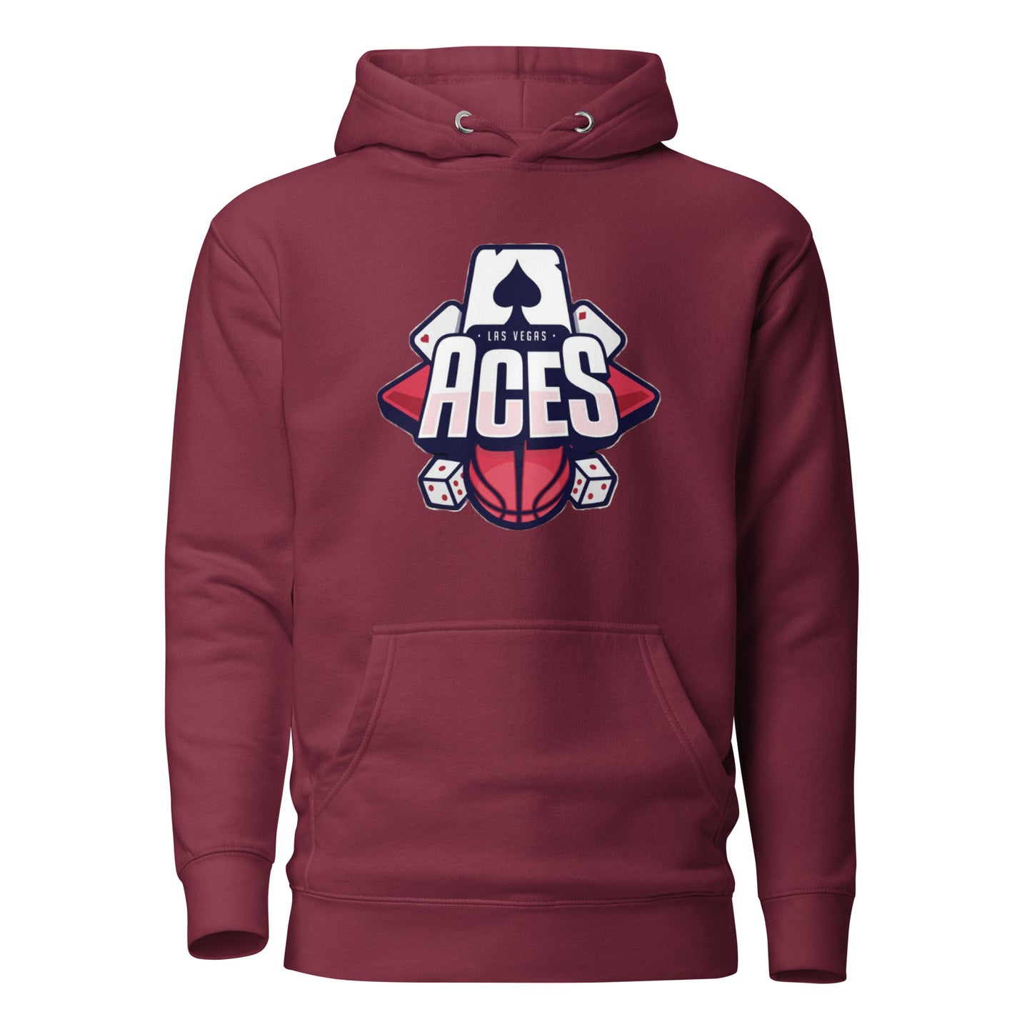 Retro Las Vegas Aces Print Hoodie