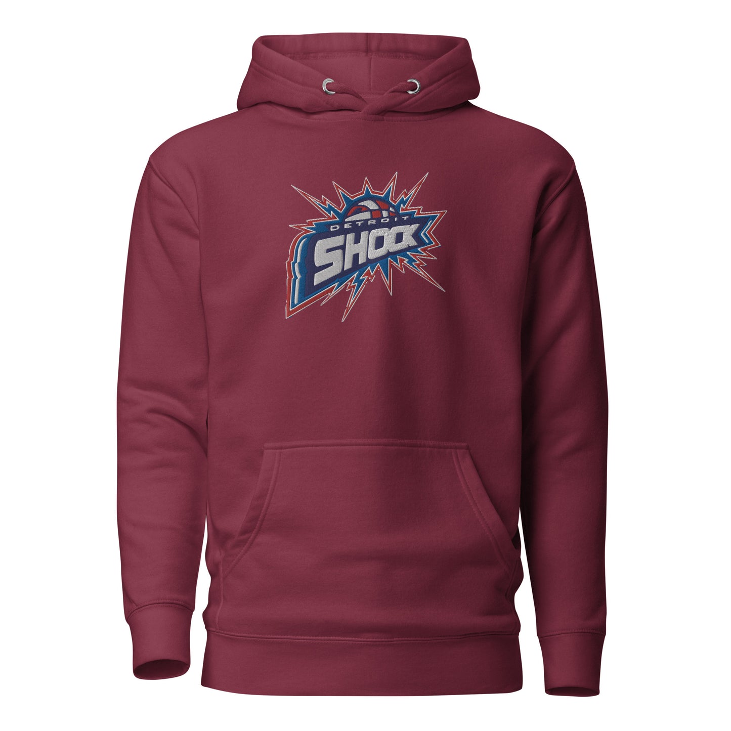 Retro Detroit Shock Embroidered Hoodie