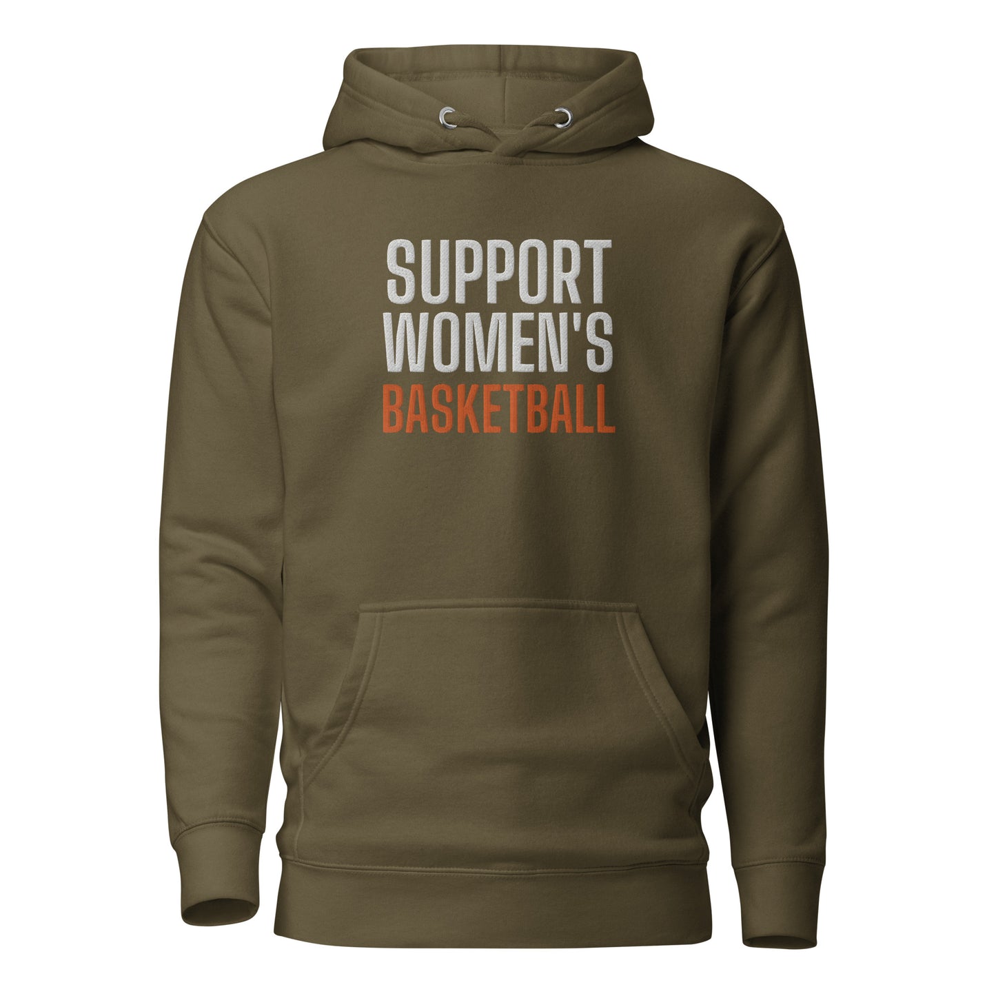 SUPPORT WOMEN'S BASKETBALL Embroidered Hoodie V2