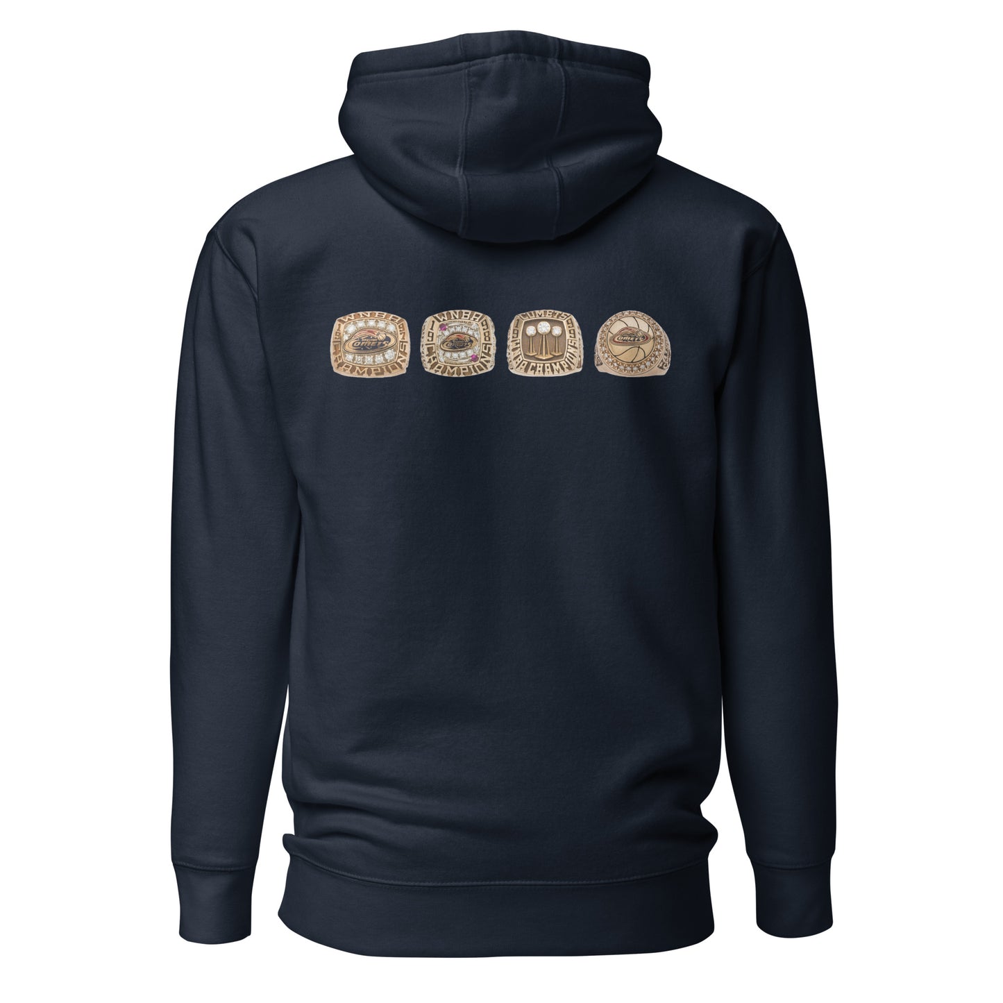 Retro Houston Comets 4x Championship Embroidered Hoodie