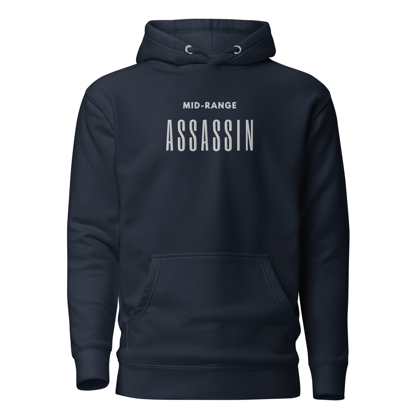 "Mid-Range Assassin" Embroidered Hoodie V2