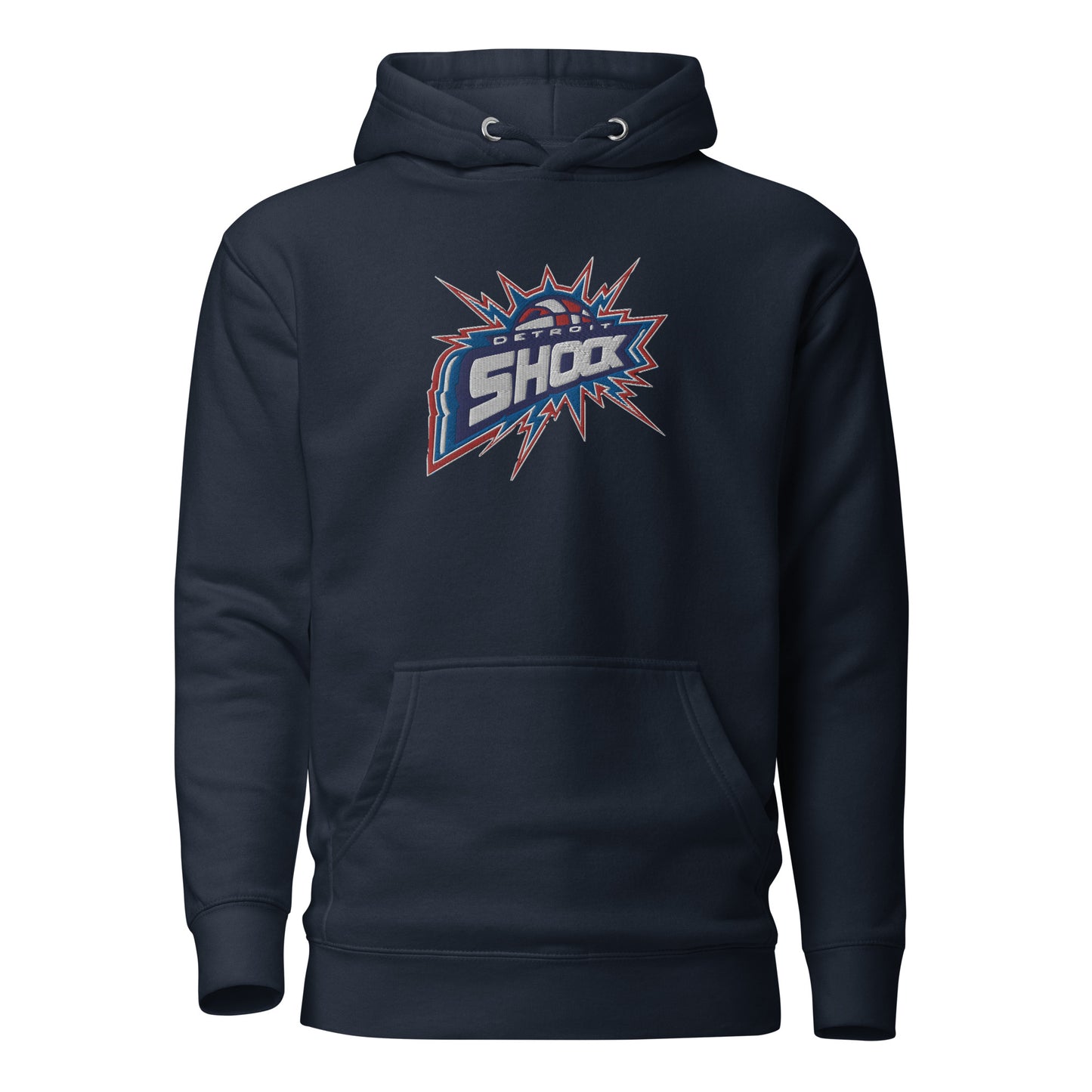 Retro Detroit Shock Embroidered Hoodie