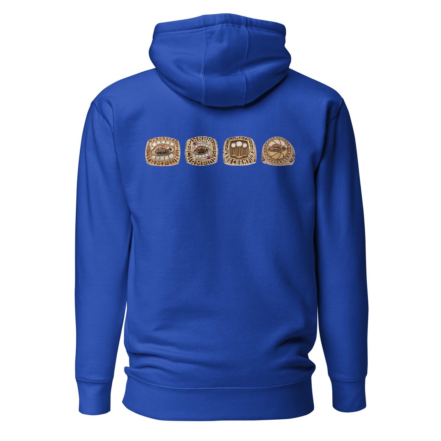 Retro Houston Comets 4x Championship Embroidered Hoodie