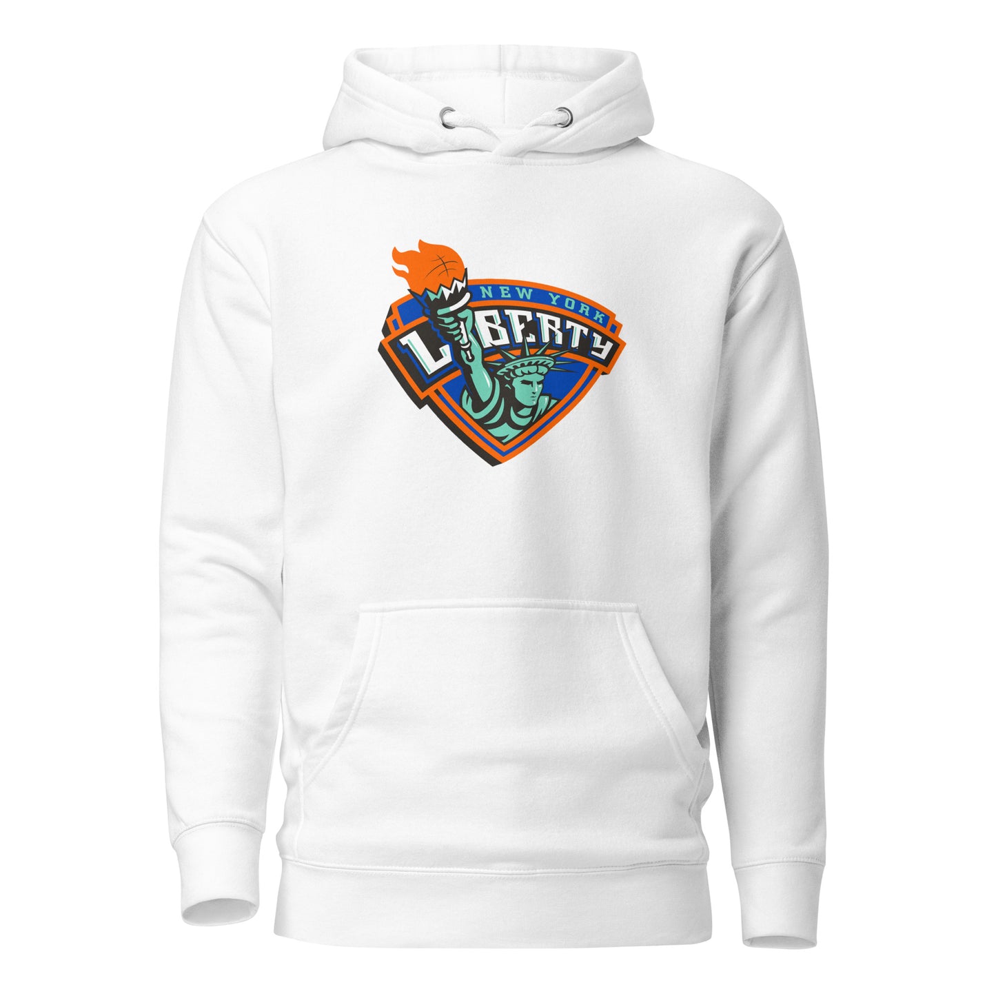 Retro New York Liberty Print Hoodie