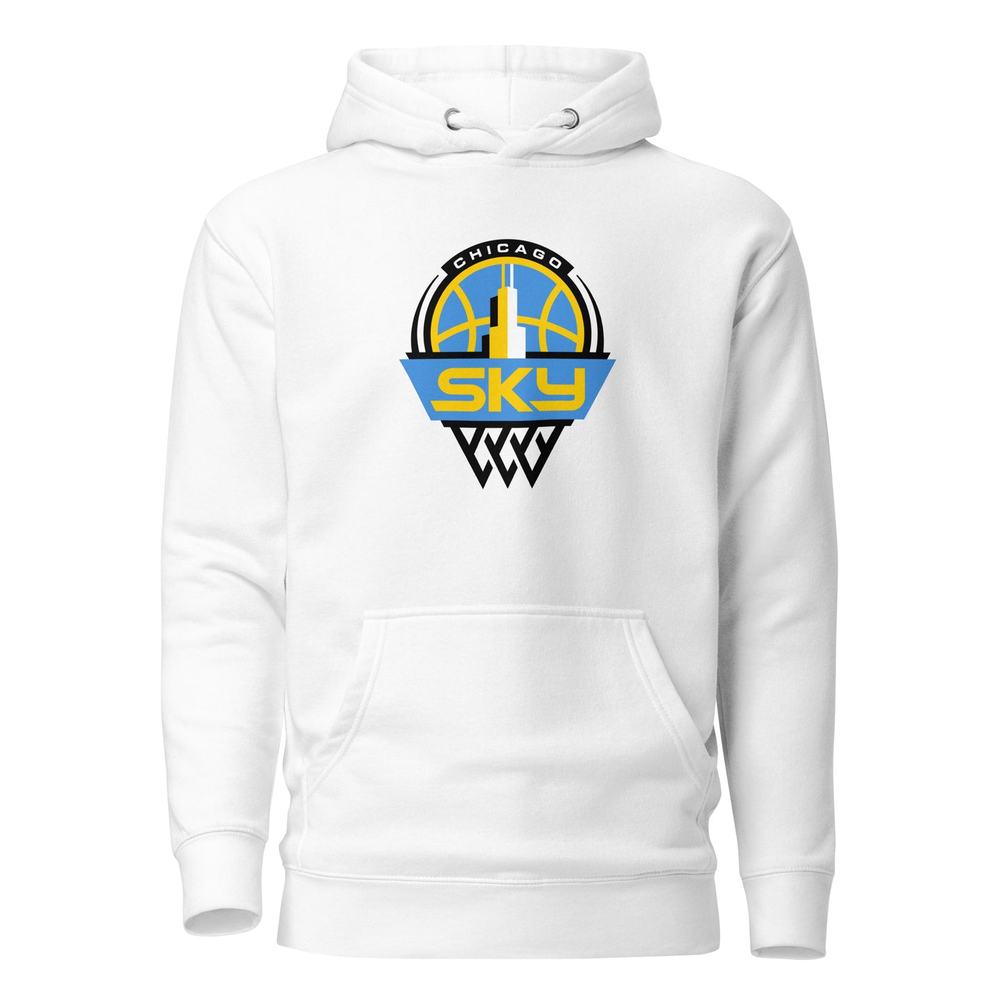 Retro Chicago Sky Print Hoodie V2