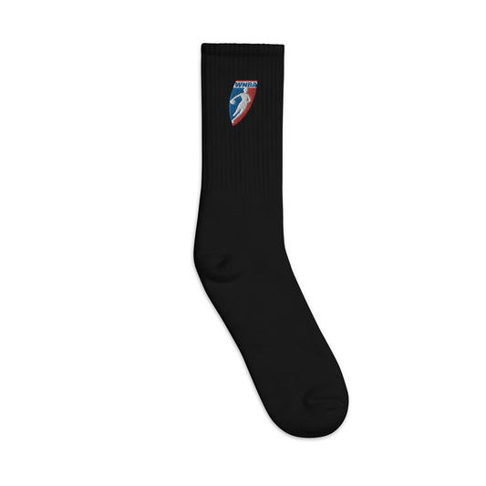 Retro WNBA Logo Embroidered Socks