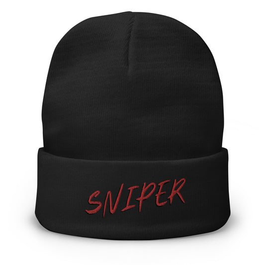 "SNIPER" Embroidered Beanie V4