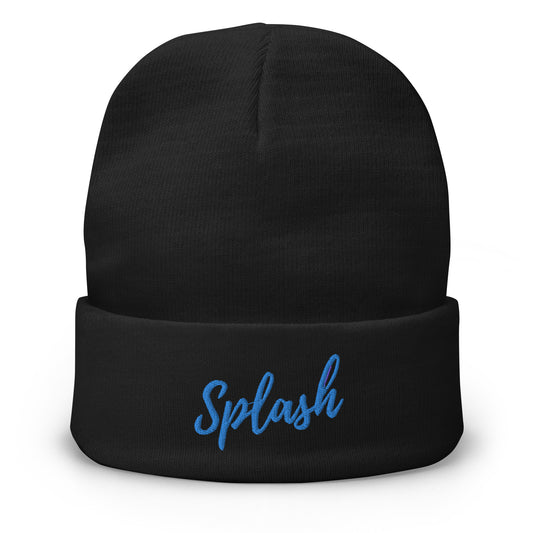 Splash Embroidered Beanie