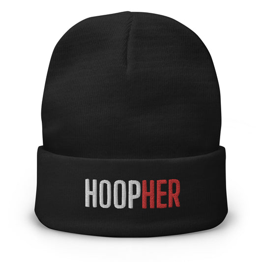 "HOOPHER" Embroidered Beanie V6