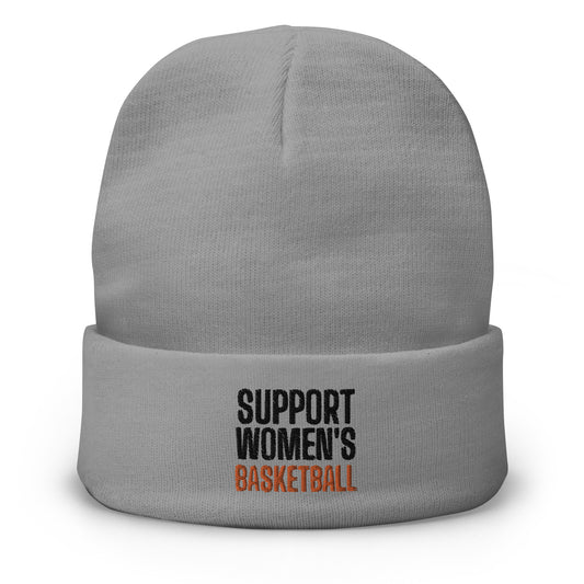 SUPPORT WOMEN'S BASKETBALL Embroidered Beanie V2