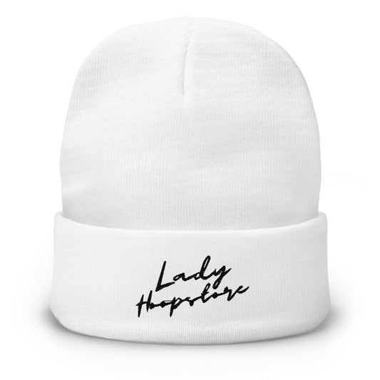 Lady Hoopstore Cursive Embroidered Beanie V2