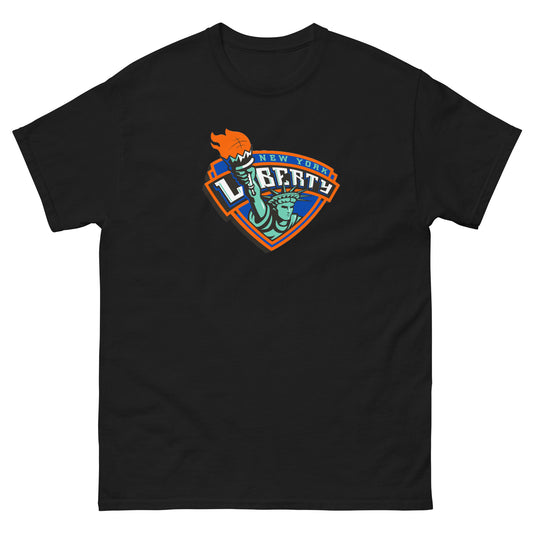 Retro New York Liberty Center Logo Classic Tee
