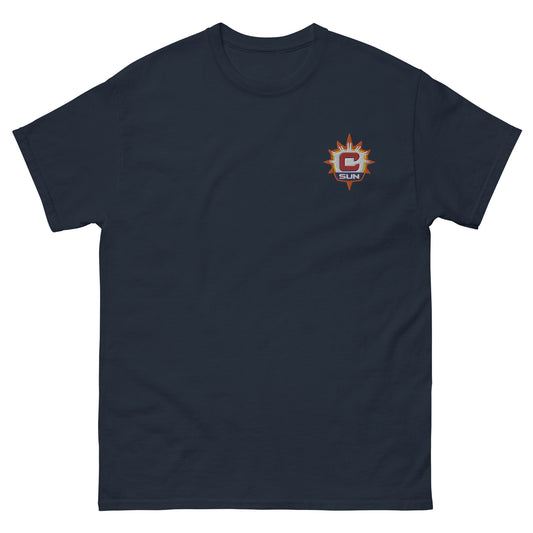 Retro Connecticut Sun Embroidered Classic Tee