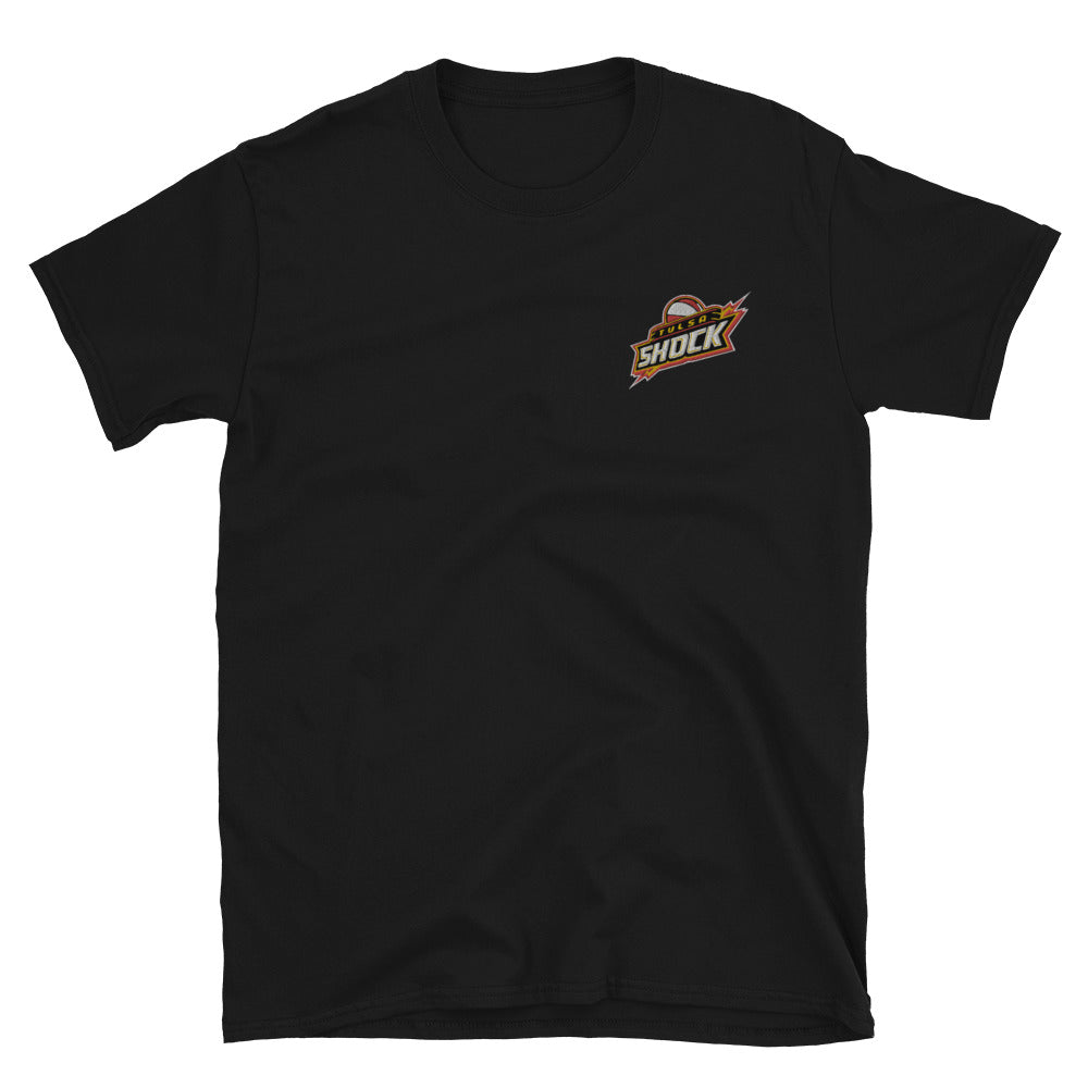 Retro Tulsa Shock Logo Softstyle Tee (Embroidered)