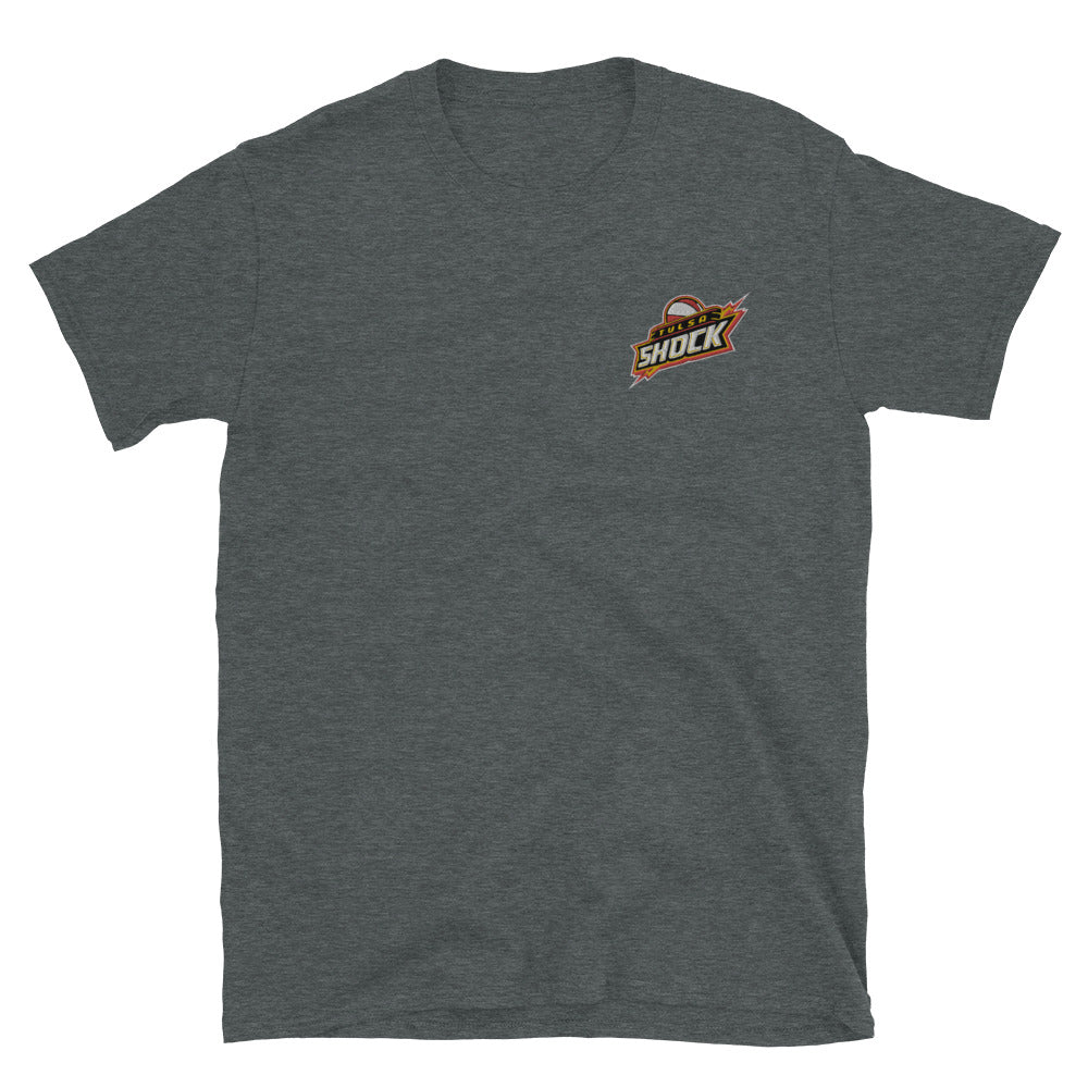Retro Tulsa Shock Logo Softstyle Tee (Embroidered)