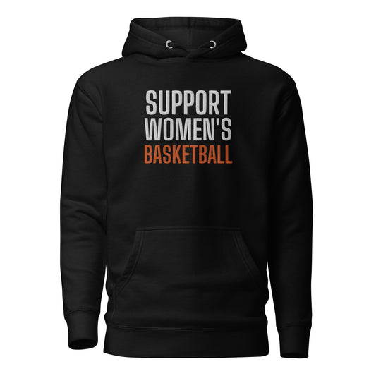 SUPPORT WOMEN'S BASKETBALL Embroidered Hoodie V2