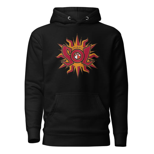 Retro Miami Sol Print Hoodie