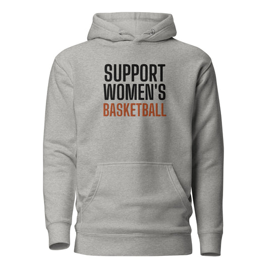 SUPPORT WOMEN'S BASKETBALL Embroidered Hoodie V1