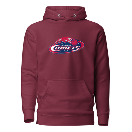 Retro Houston Comets 4x Championship Print Hoodie