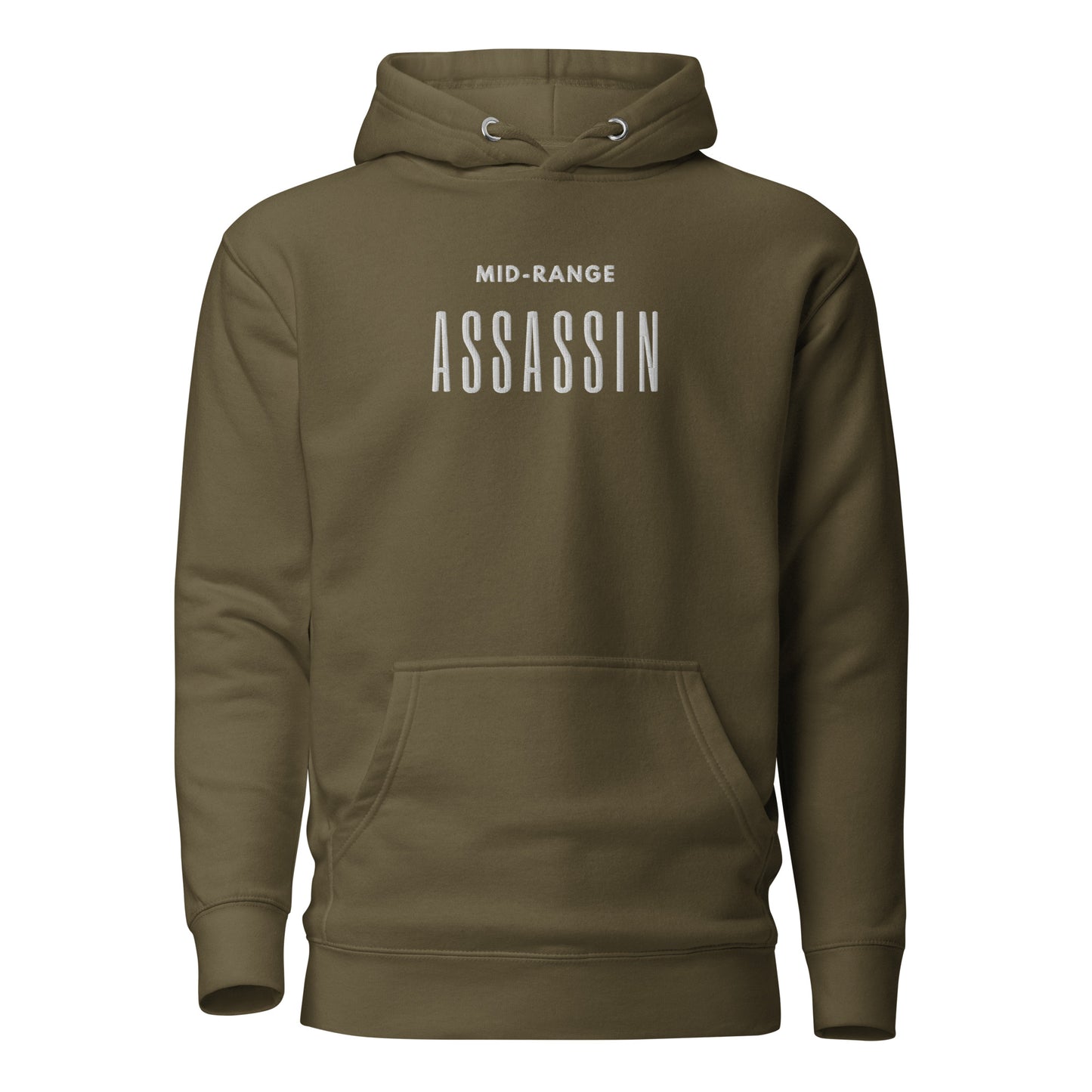 "Mid-Range Assassin" Embroidered Hoodie V2